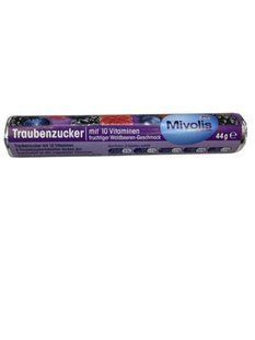 Декстроза Mivolis Traubenzucker Waldbeere mit 10 Vitaminen, 44 g 1591276572 фото