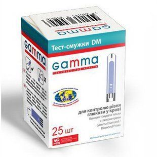 Тест-смужки Gamma DM (Гамма ДМ), 25 шт. 1221403776 фото