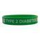 Силіконовий ID-браслет TYPE 2 DIABETIC для дорослих 2092388708 фото