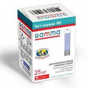 Тест-смужки GAMMA MS (Гамма МС), 25 шт. 1221406232 фото