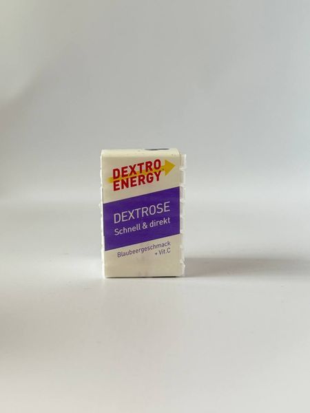 Декстроза Dextro Traubenzucker Blaubeere с виноградным сахаром и витамином С, вкус черники 46г 1925331028 фото