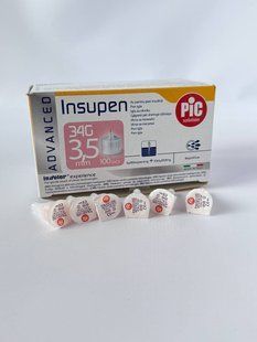 Інсулінові голки Insupen (Інсупен) 34G/3,5мм для шприц-ручки ПОШТУЧНО 2528499049 фото