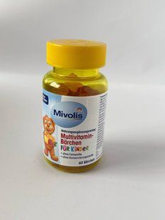 Mivolis Multivitamin-Barchen fur kinder мультивітаміни для дітей желатинові ведмедики 60 шт 1628911766 фото