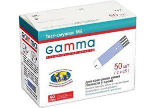 Тест-смужки GAMMA MS (Гамма МС), 50 шт. 1221406836 фото