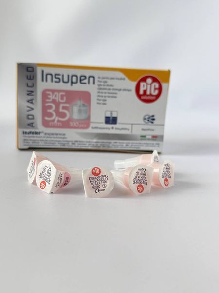 Інсулінові голки Insupen (Інсупен) 34G/3,5мм для шприц-ручки ПОШТУЧНО 2528499049 фото