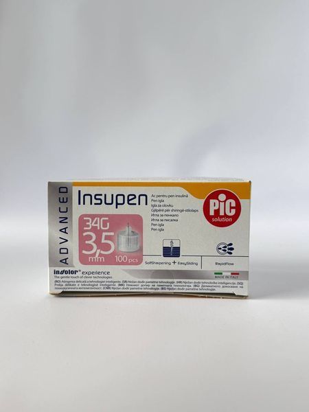 Інсулінові голки Insupen (Інсупен) 34G/3,5мм для шприц-ручки, 100 шт 2441534209 фото