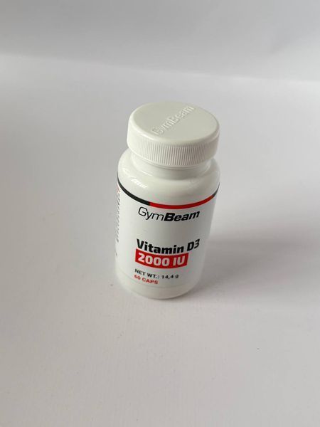 Вітамін D3 2000 IU GymBeam, 60 капсул 2446122491 фото