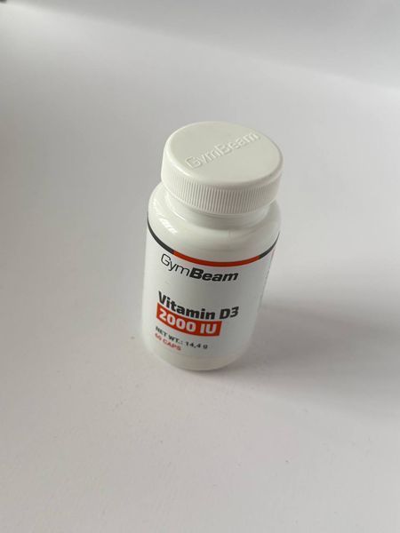 Вітамін D3 2000 IU GymBeam, 60 капсул 2446122491 фото