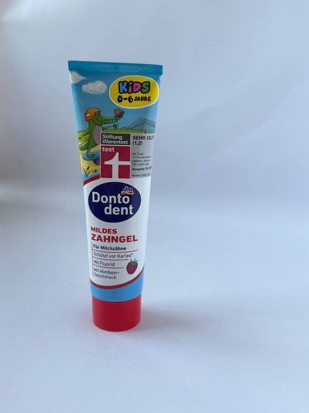 Зубная детская паста Dontodent Kids от 0 до 6 лет, 100 мл 74145696325 фото