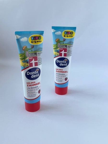 Зубная детская паста Dontodent Kids от 0 до 6 лет, 100 мл 74145696325 фото