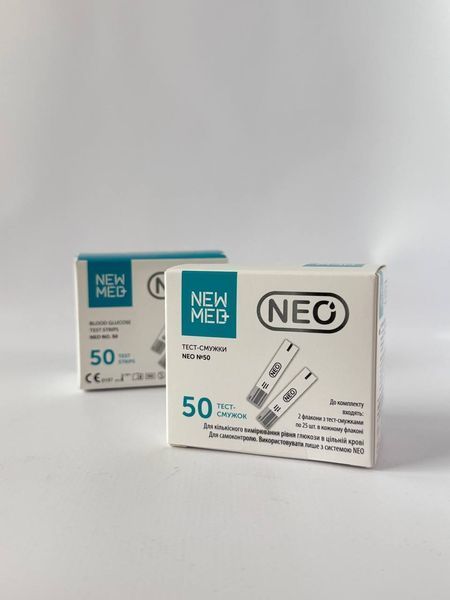 Тест-смужки NEO (NewMed), 50 шт. 1217158419 фото