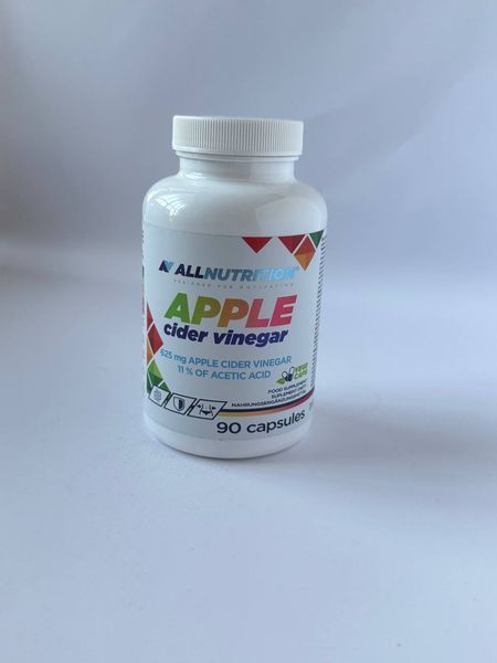 Яблучний оцет, Дієтична добавка, Allnutrition, 90 капсул 36548596 фото