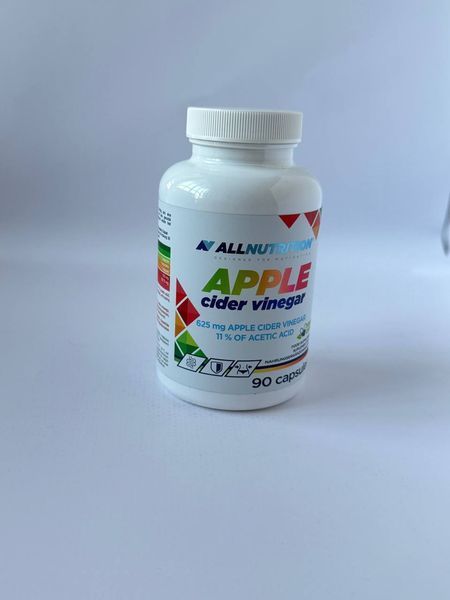 Яблучний оцет, Дієтична добавка, Allnutrition, 90 капсул 36548596 фото