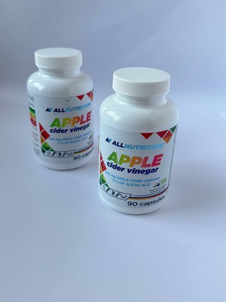 Яблучний оцет, Дієтична добавка, Allnutrition, 90 капсул 36548596 фото