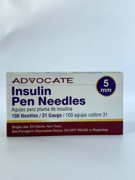 Голки інсулінові Адвокат ADVOCATE Pen Needles 31G/5мм, 100 шт 2559135437 фото