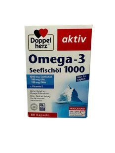 Жирні кислоти омега 3 1000 мг Doppelherz Omega-3 1000, 80 капсул 2573853098 фото
