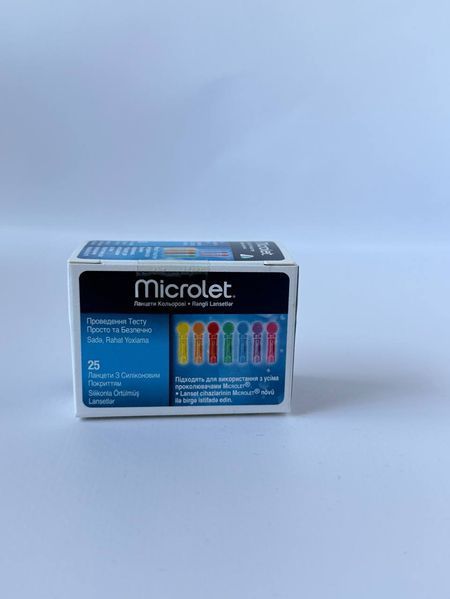 Ланцети універсальні Microlet (Микролет) Сontour Plus, 25 шт. 1271324417 фото