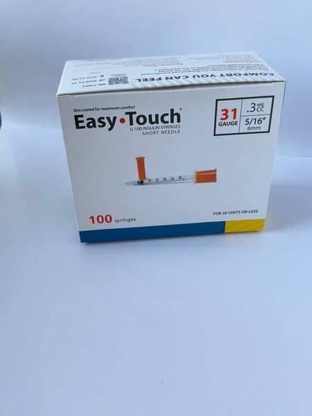 Инсулиновые шприцы Easy Touch 0,3 мл (8 мм) U-100 (31G), 10 шт 63584967862 фото