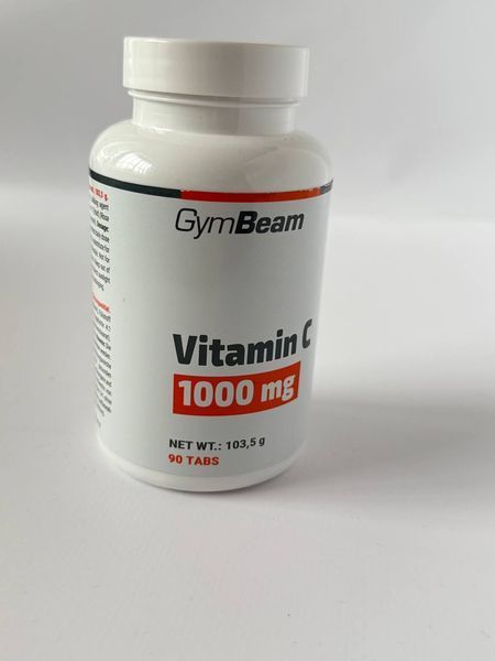 Вітамін С 1000 мг, Дієтична добавка, GymBeam, 90 таблеток 9638529685 фото