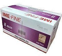 Голки IME-FINE (ІМЕ-ФАЙН) 31G для шприц-ручок, 8 мм, 100 шт. 1217720242 фото