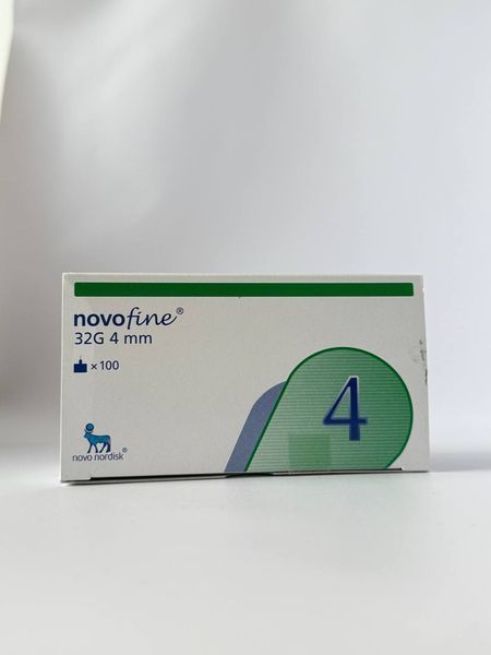 Иглы для инсулиновых шприц-ручек 4 мм - Novofine 32G 100 шт 1655777028 фото