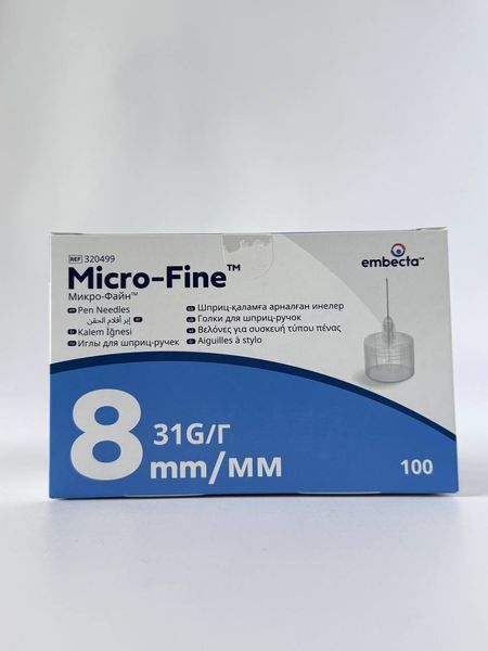 Иглы BD Micro-Fine Plus (Биди Микро-файн) 31G/8 мм 100 шт 1222713999 фото