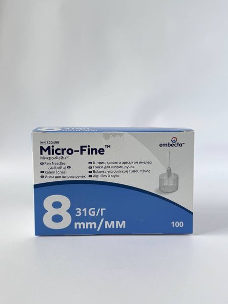 Иглы BD Micro-Fine Plus (Биди Микро-файн) 31G/8 мм 100 шт 1222713999 фото