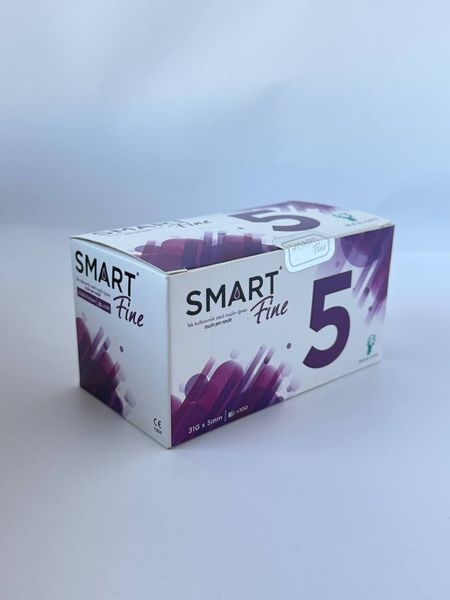 Иглы Smart Fine 31G/5 мм 100 шт 2325173598 фото