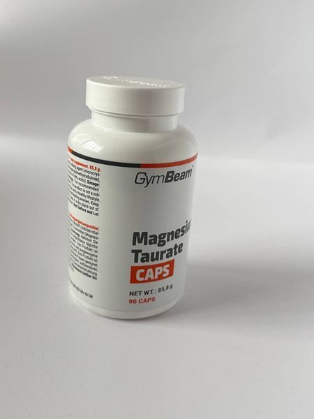 Магній Таурат,  Magnesium Taurate Дієтична добавка, GymBeam, 90 капсул 9873458 фото