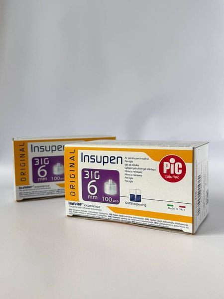 Голки Insupen (Інсупен) 31G/6 мм для шприц-ручки 1218232773 фото