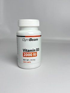 Витамин D3 2000 IU, GymBeam, 240 капсул 876598999 фото
