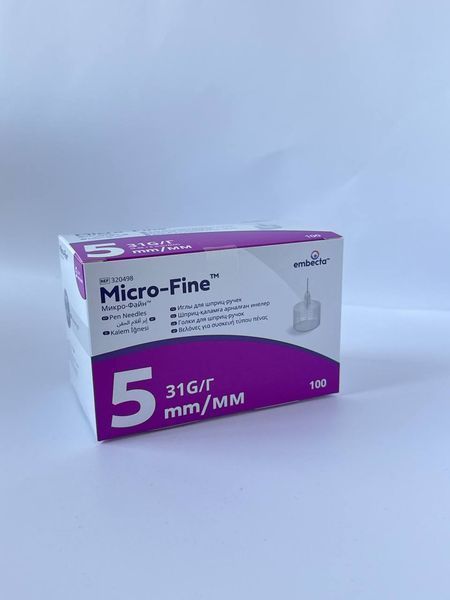 Голки BD Micro-Fine Plus ( БД Мікро-файн) 31G/5 мм 100 шт. 1380340353 фото