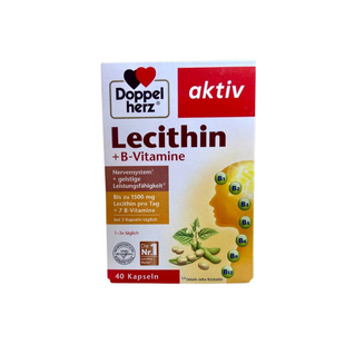 Doppelherz Lecithin + B-Vitamin Kapseln 40 St. Харчова добавка з лецитином, вітамінами групи B та Е, 40 шт 2373708633 фото