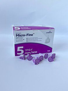 Голки BD Micro-Fine Plus ( БД Мікро-файн) 31G/5 мм ПОШТУЧНО 1380348883 фото