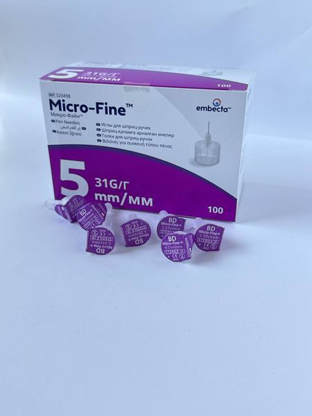 Иглы BD Micro-Fine Plus ( БД Микро-файн) 31G/5 мм ПОШТУЧНО 1380348883 фото