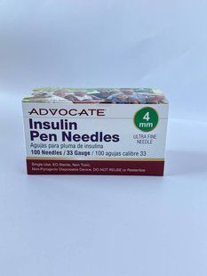 Голки інсулінові Адвокат ADVOCATE Pen Needles 33G/4мм, 100 шт 2386042396 фото