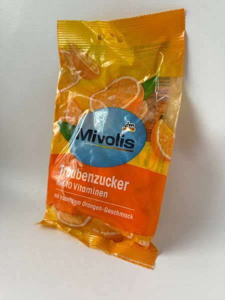 Декстроза Mivolis Traubenzucker mit 10 Vitaminen, 100 г (30шт) 1583564983 фото