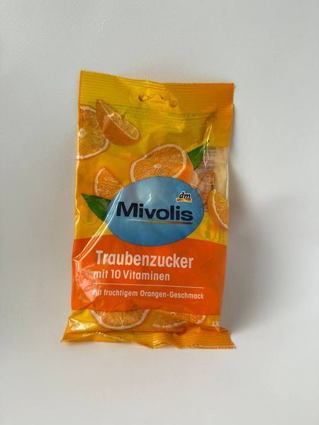 Декстроза Mivolis Traubenzucker mit 10 Vitaminen, 100 г (30шт) 1583564983 фото