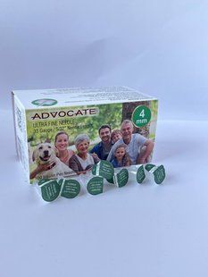 Голки інсулінові ADVOCATE Адвокат Pen Needles 33G/4мм, ПОШТУЧНО 2386066649 фото