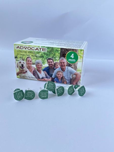 Голки інсулінові ADVOCATE Адвокат Pen Needles 33G/4мм, ПОШТУЧНО 2386066649 фото