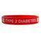 Силіконовий ID-браслет TYPE 2 DIABETIC для дорослих 2092388707 фото